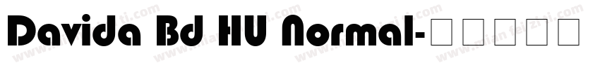 Davida Bd HU Normal字体转换